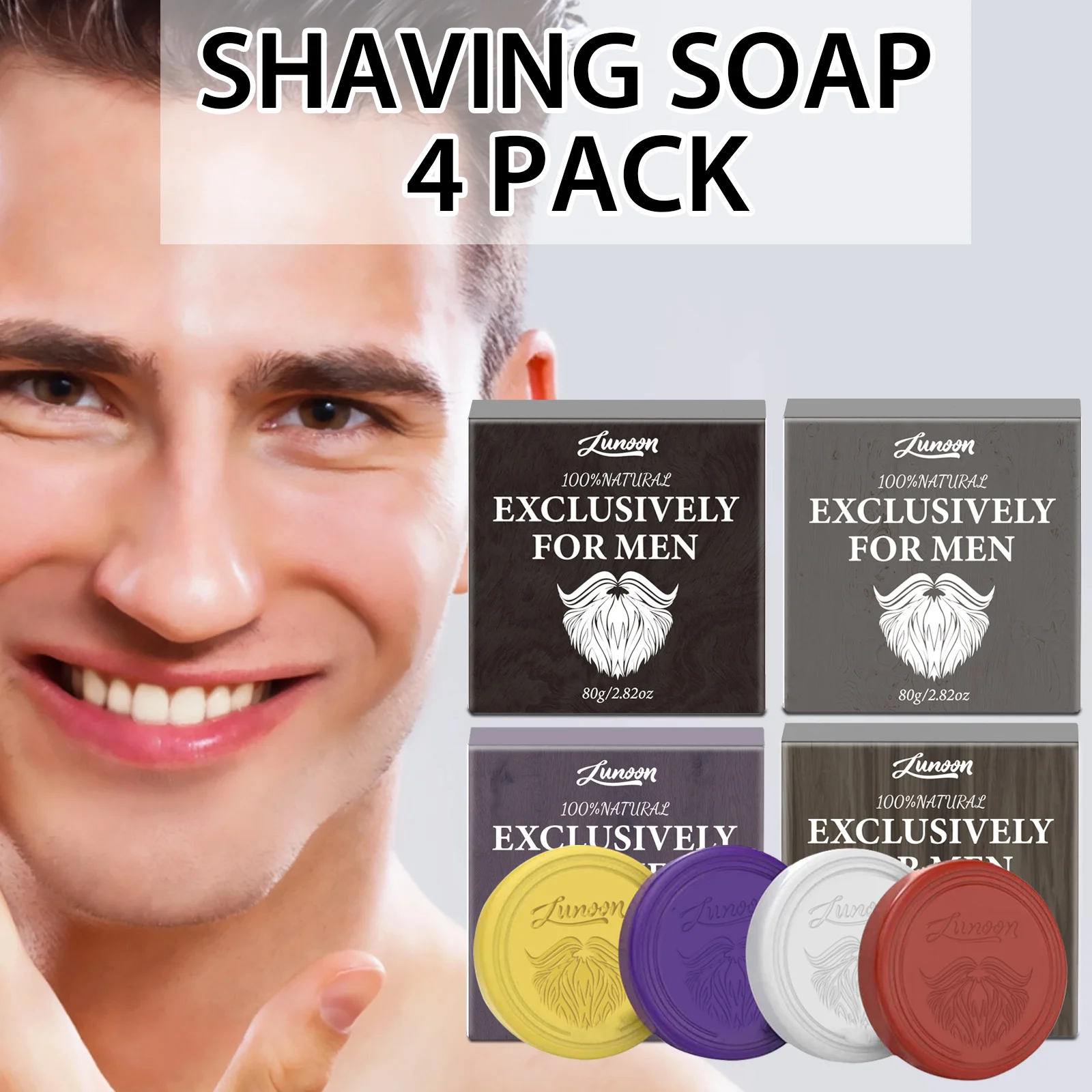 Hair Removal Cream - Мыло для бритья для мужчин, 4/1