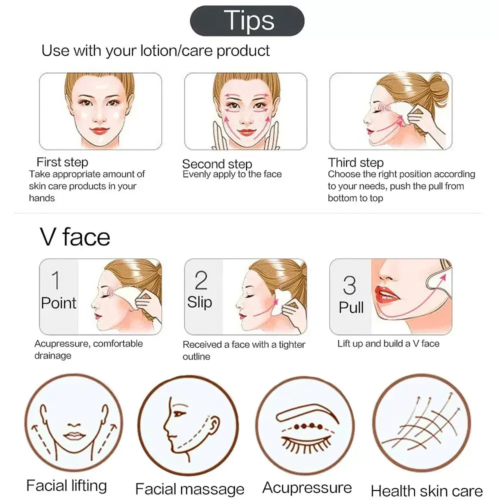 3 шт., скребок Gua Sha, ролико – обзор и цена Spa Y Wellness
